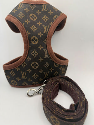 Luxe Designer-Inspired Harness & Leash Set