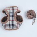 Plaided Harness with Leash