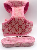 Luxe Designer-Inspired Harness & Leash Set