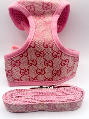 Luxe Designer-Inspired Harness & Leash Set