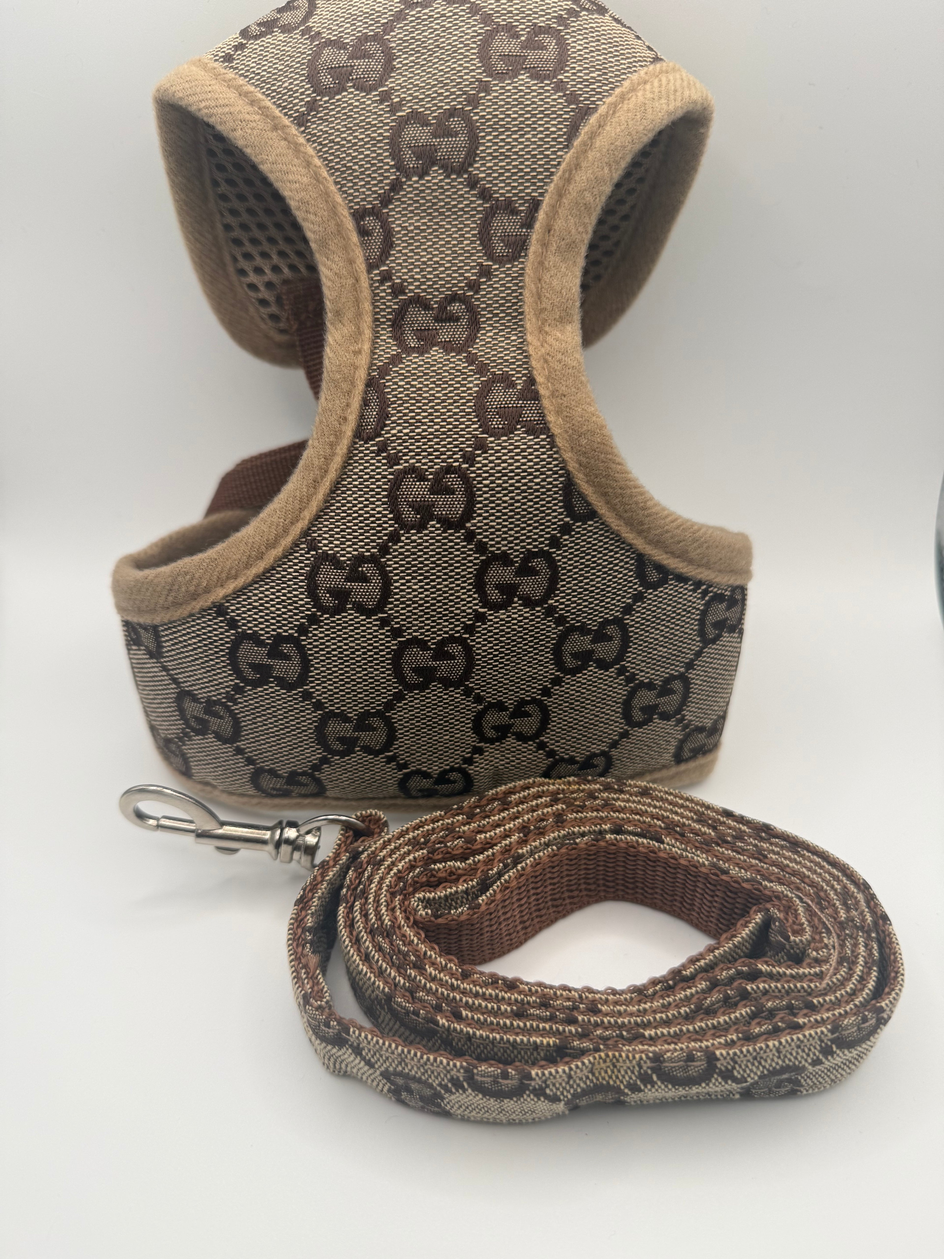 Luxe Designer-Inspired Harness & Leash Set