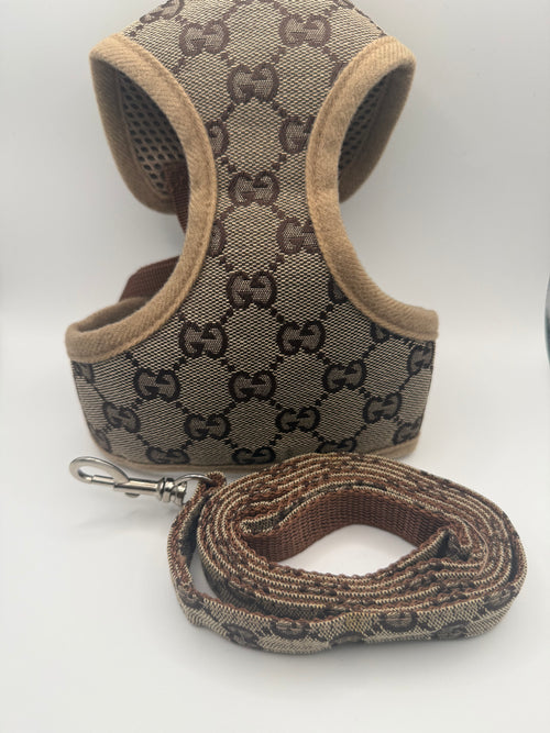 Luxe Designer-Inspired Harness & Leash Set