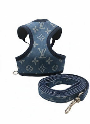Luxe Designer-Inspired Harness & Leash Set